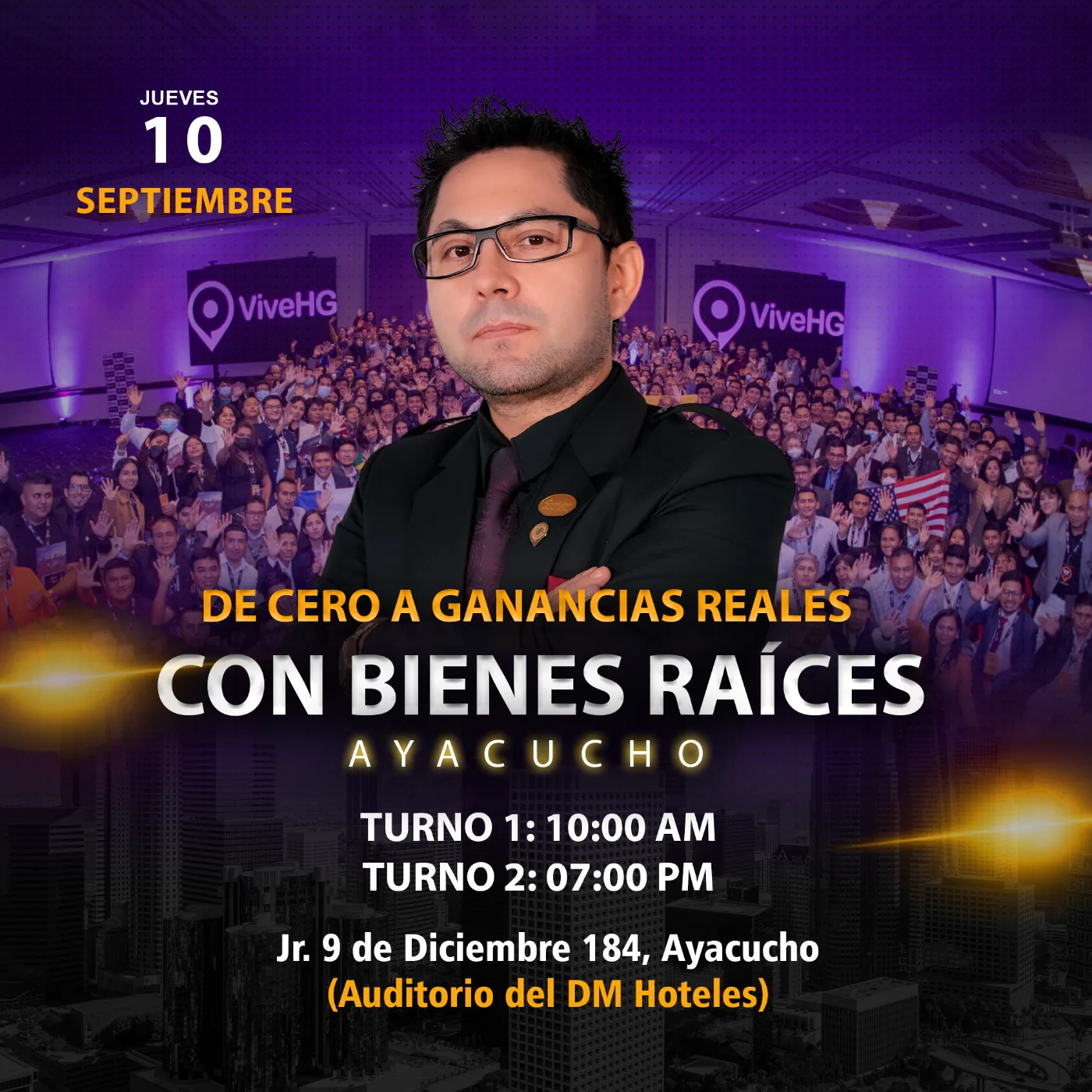 Evento presencial Bienes Raíces Ayacucho